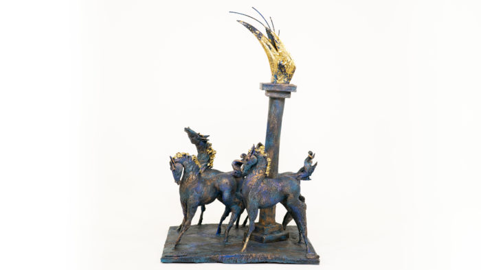 scultura le cavalle di diomede